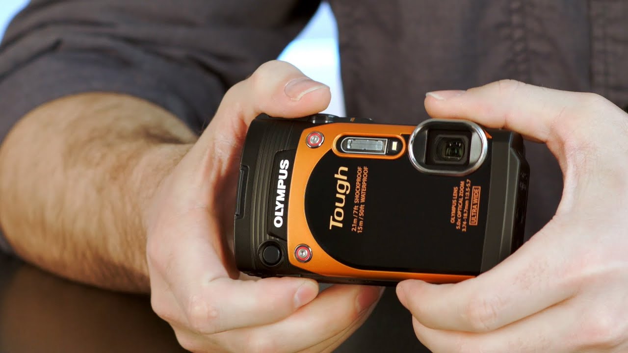 Olympus Tough TG-860 Waterproof Compact Camera - Orange/Black