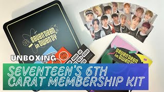 ✨ unboxing SEVENTEEN's 6th carat membership kit ✨ - YouTube