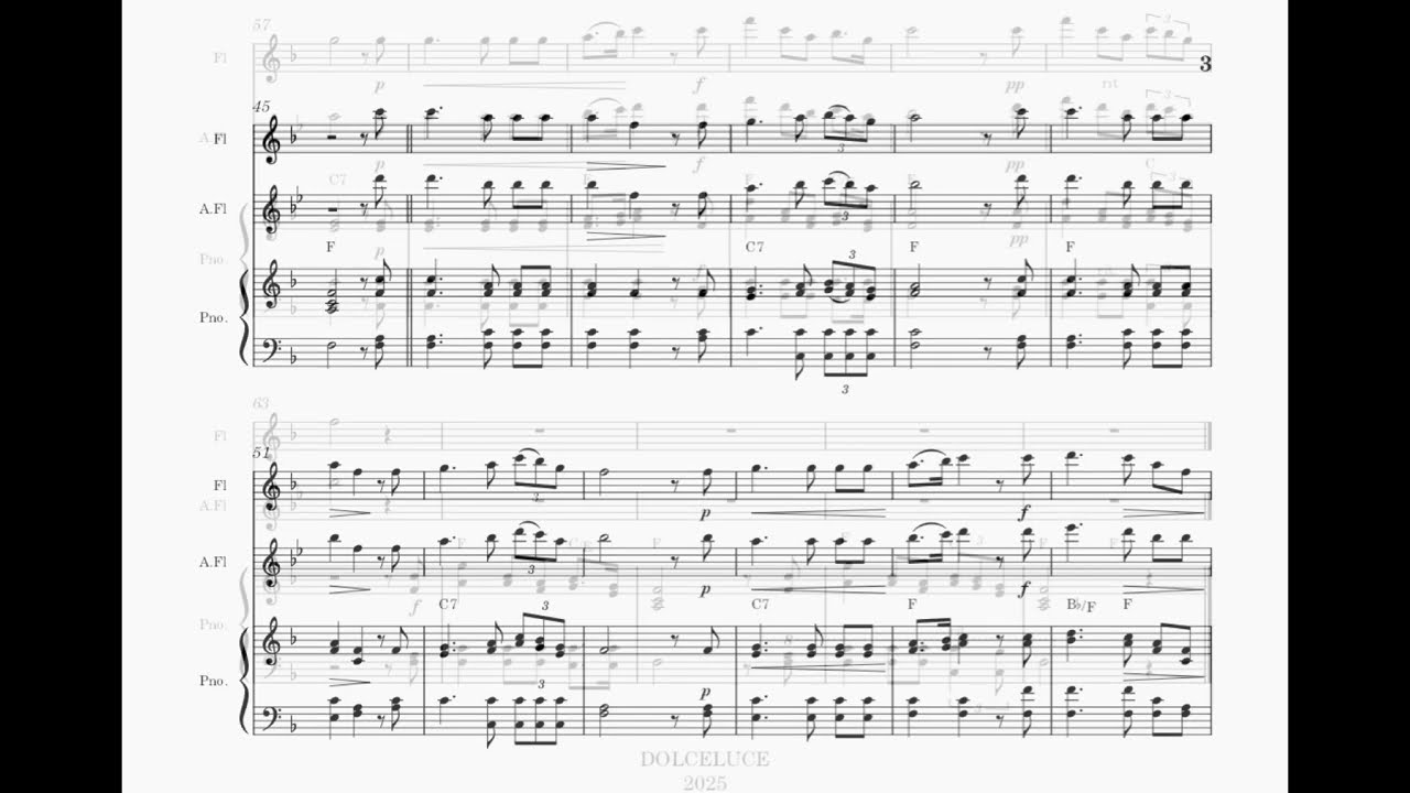 Schubert: Der Lindenbaum 菩提樹（シューベルト）フルート&アルト