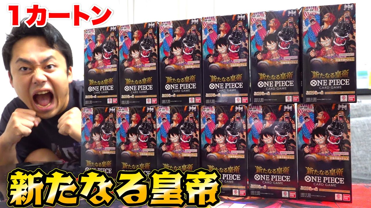 ワンピース】新たなる皇帝1カートンを開封して60万円ゴール・D