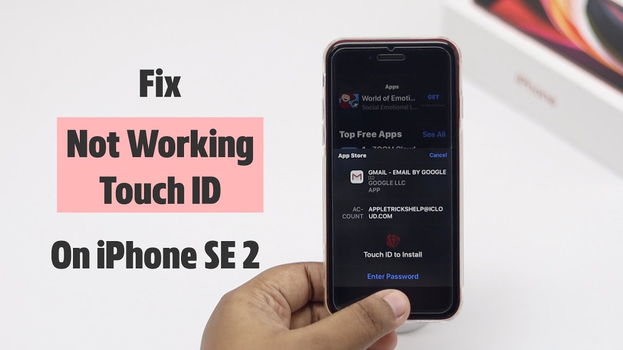 iPhone Se 2: Fix Touch ID not Working on iPhone| iPhone Touch ID