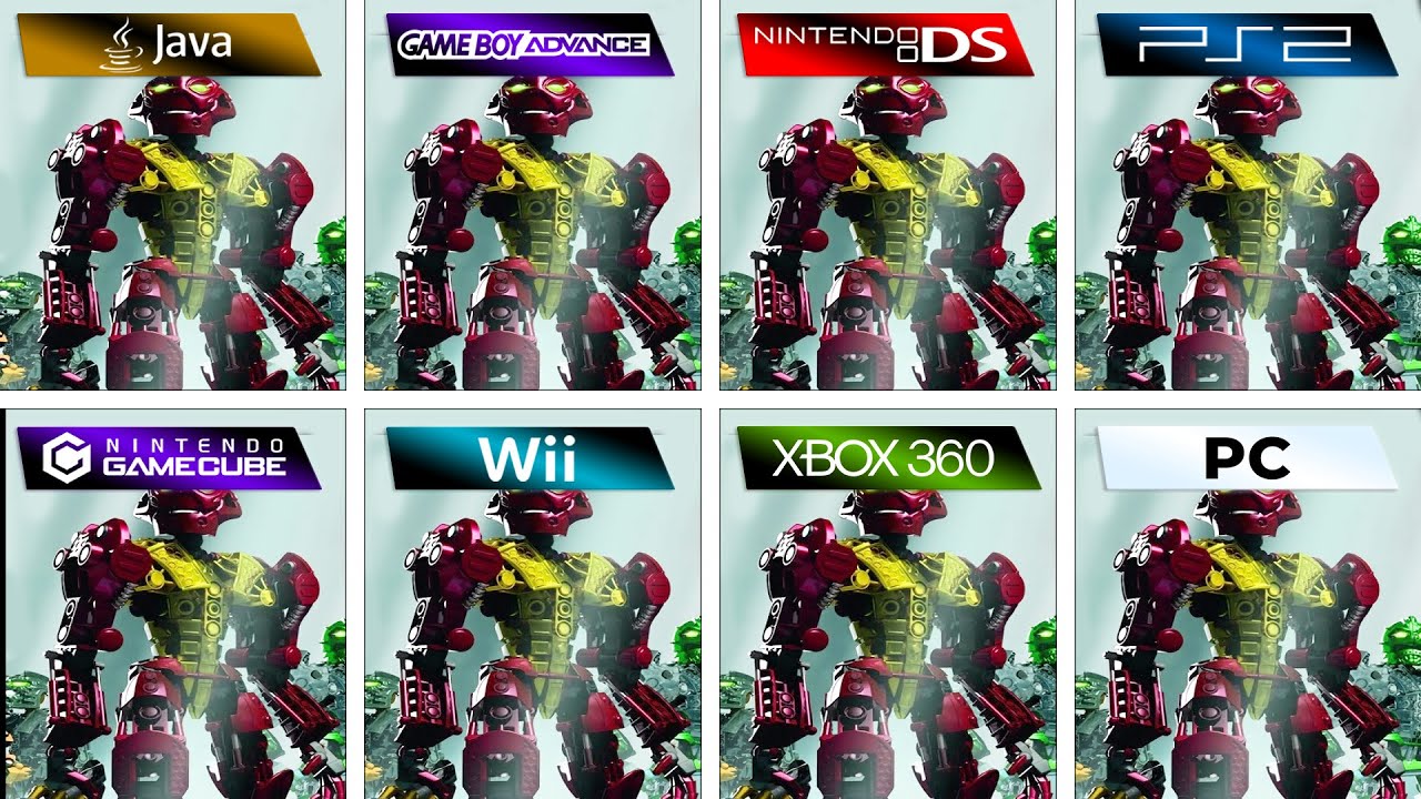 Bionicle Heroes (2006) Java vs GBA vs DS vs PS2 vs GameCube vs Wii