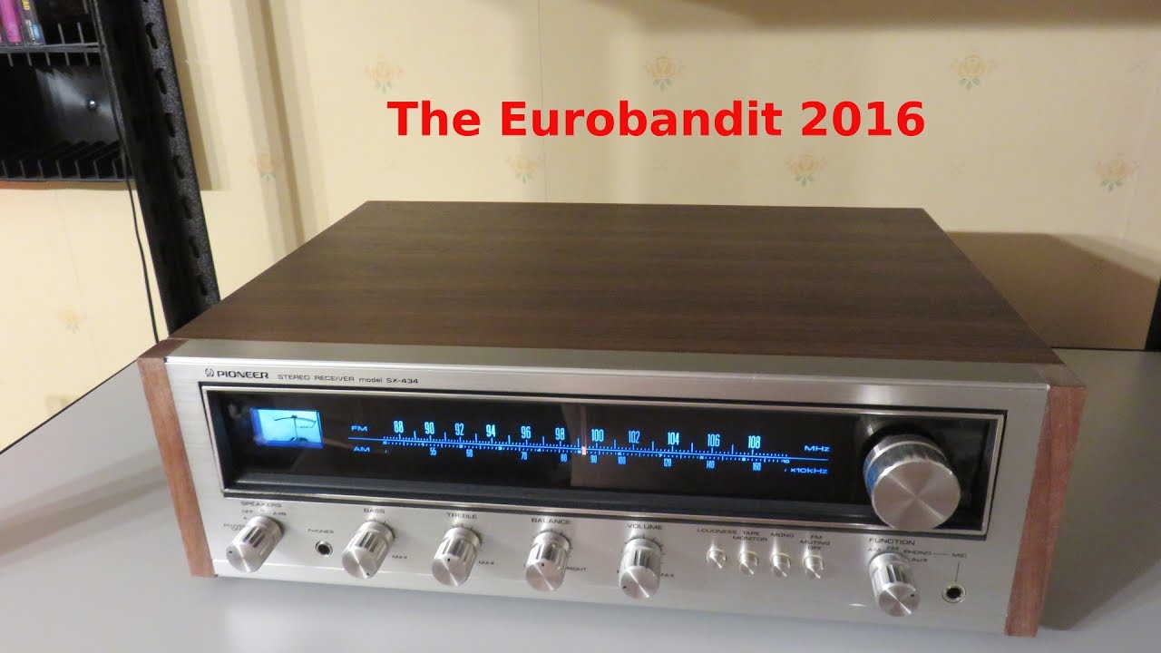 Pioneer SX-434 Stereo Receiver Review & Sound Test - YouTube