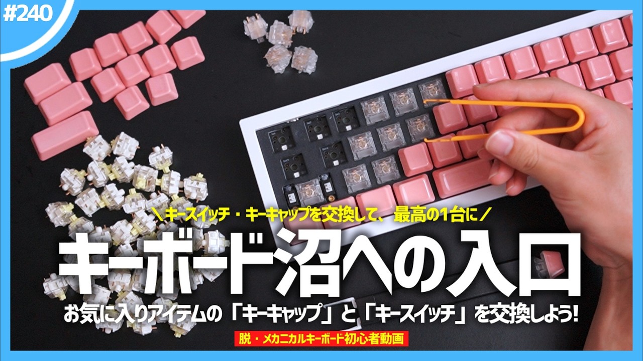 Get out of the beginner mode] Swap out the key switches and