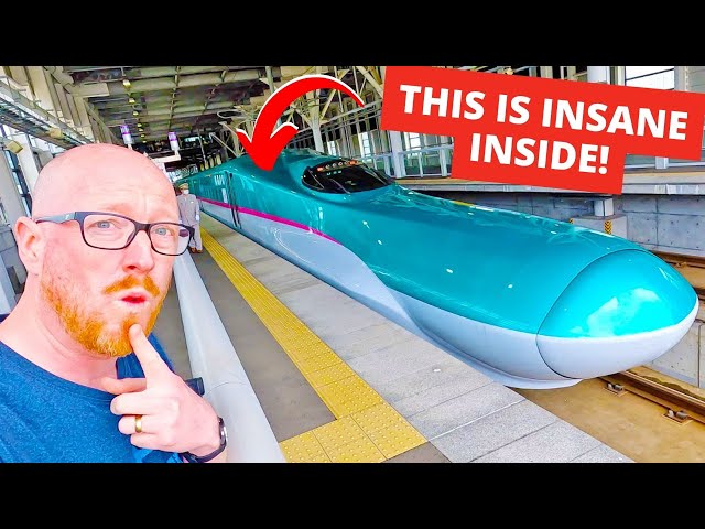 Inside Japan's INSANELY LUXURIOUS First Class Bullet Train! - YouTube