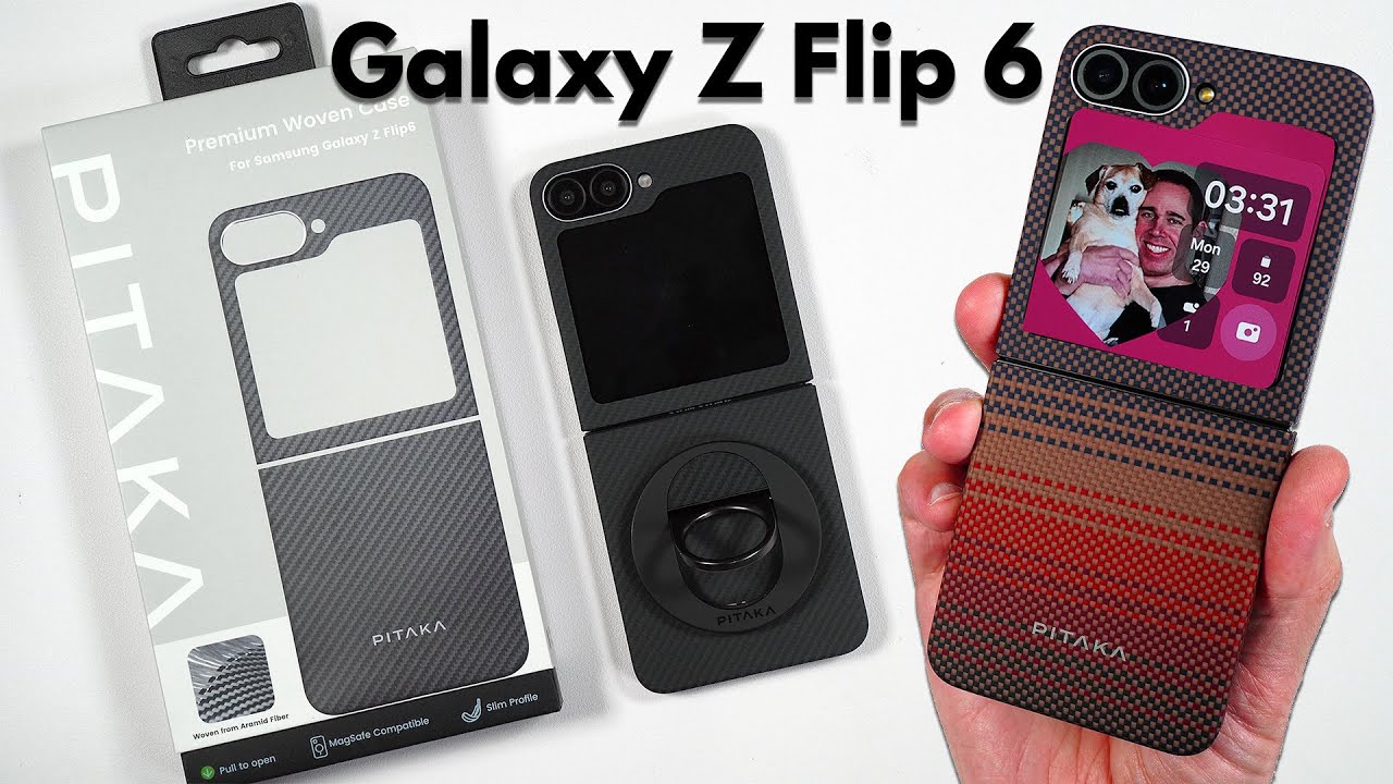 Galaxy Z Flip 6 PITAKA MagEZ Case 5 & MagEZ Grip 2 with NFC! - YouTube