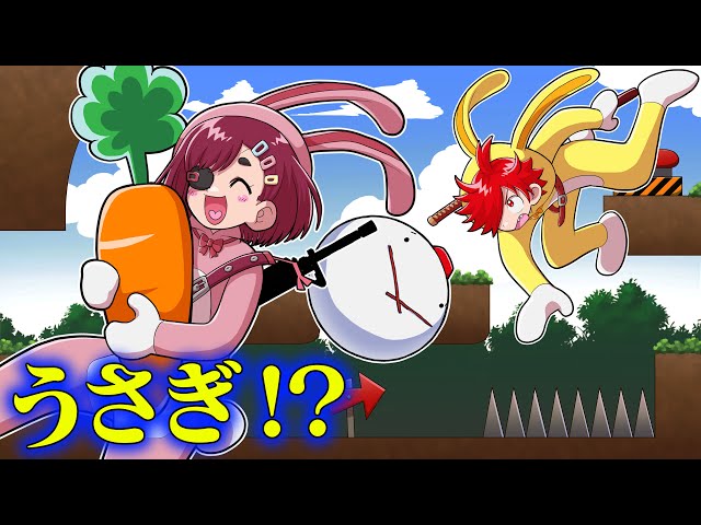 Become a rabbit and descend a dangerous snowy mountain in this