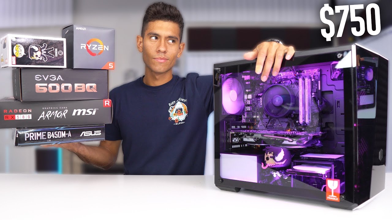 Best $750 Gaming PC Build Guide - RX 580 Ryzen 5 2600 (w