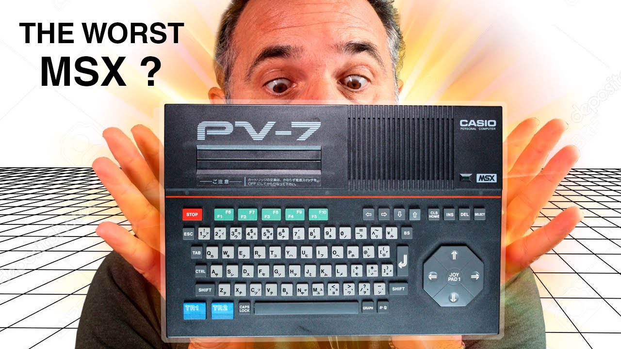 Casio PV-7 computer: the worst MSX ? - YouTube
