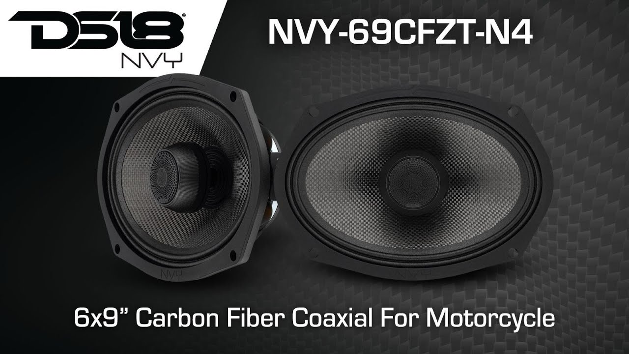 DS18 6x9” 2-Way Coaxial Loudspeaker with Water-Resistant Carbon