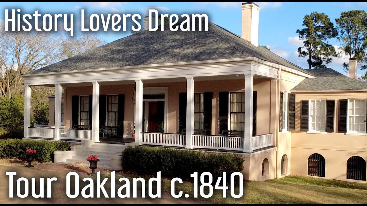 A History Lovers Dream! Tour Oakland C. 1840 Natchez, Mississippi