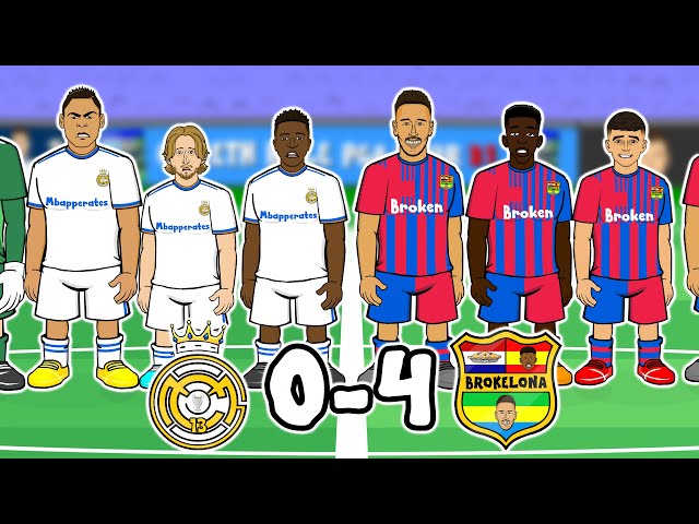 😲0-4! Real Madrid vs Barcelona😲 (El Clasico 22 Aubameyang Torres