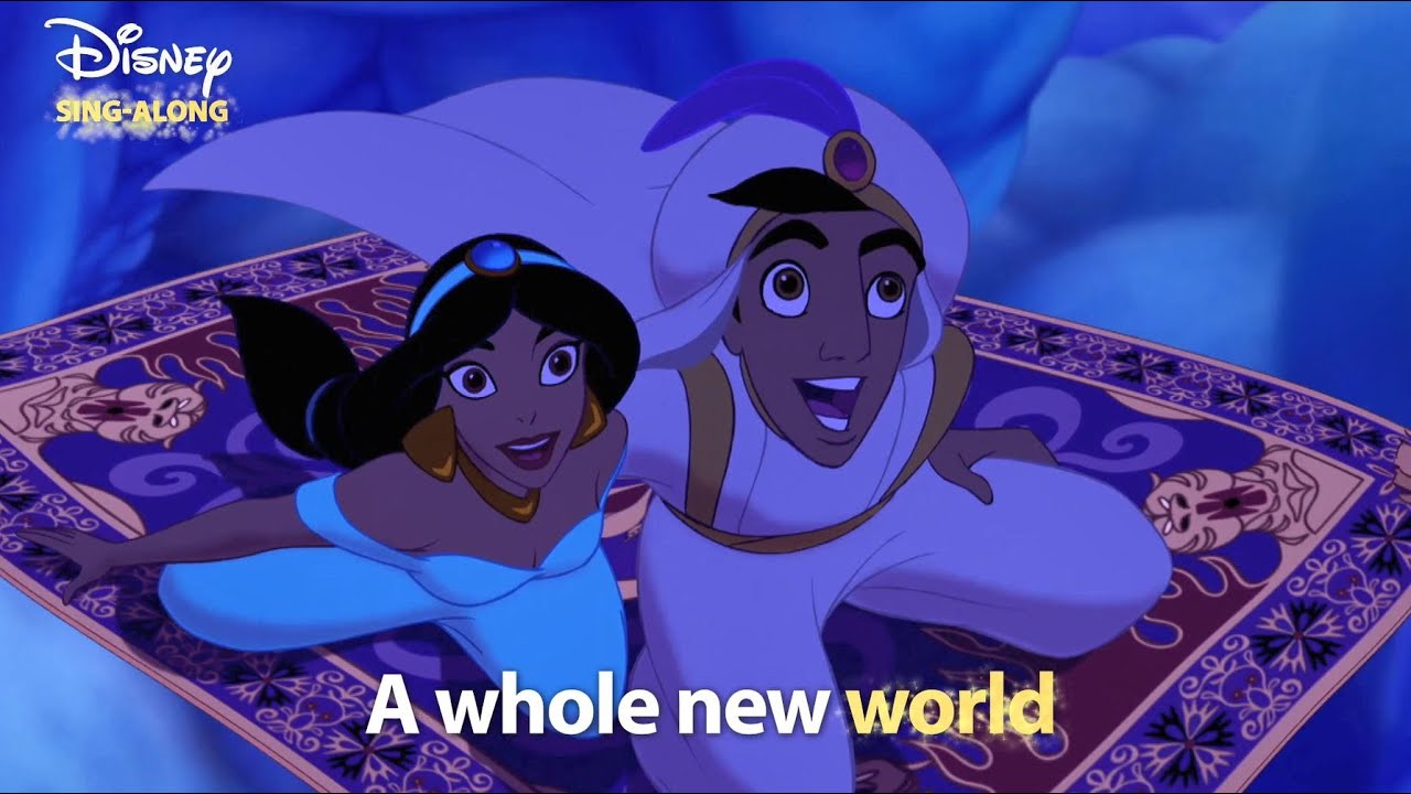 A Whole New World | Aladdin Lyric Video | DISNEY SING-ALONGS - YouTube