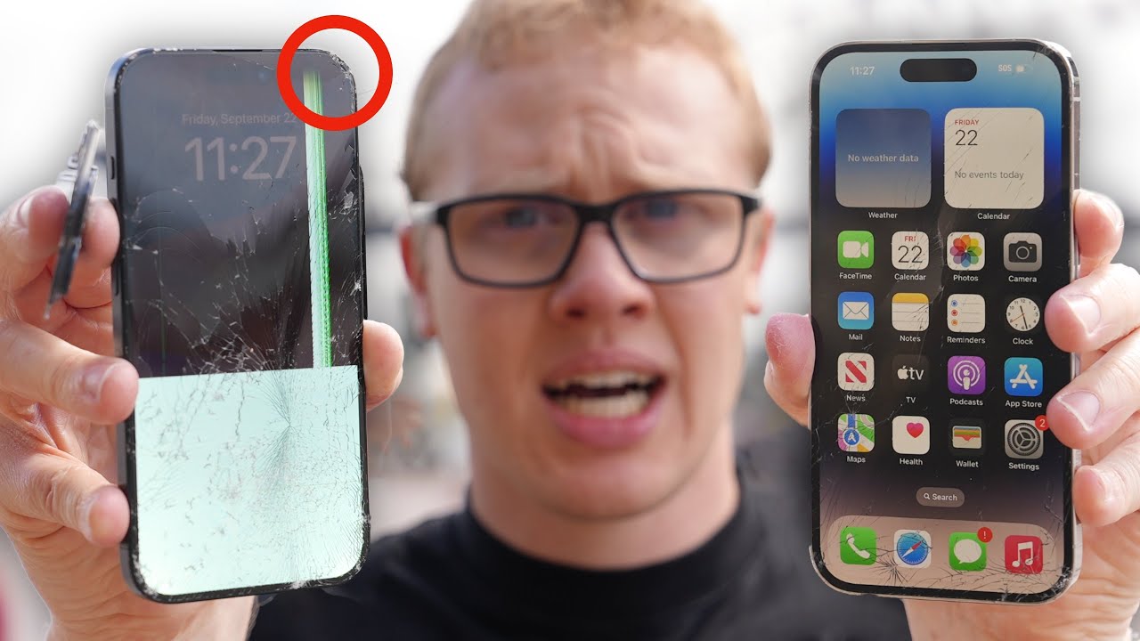 iPhone 15 Pro、チタン採用で背面ガラスが割れやすくなった？ YouTuber