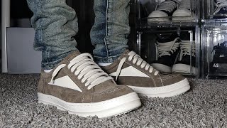Rick Owen's Vintage Low Top Sneakers Brown & White (Designer Vans