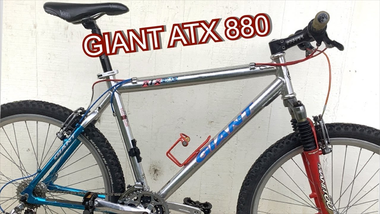 Giant ATX 880. Build cleaned and restored 90's Retro MTB - YouTube
