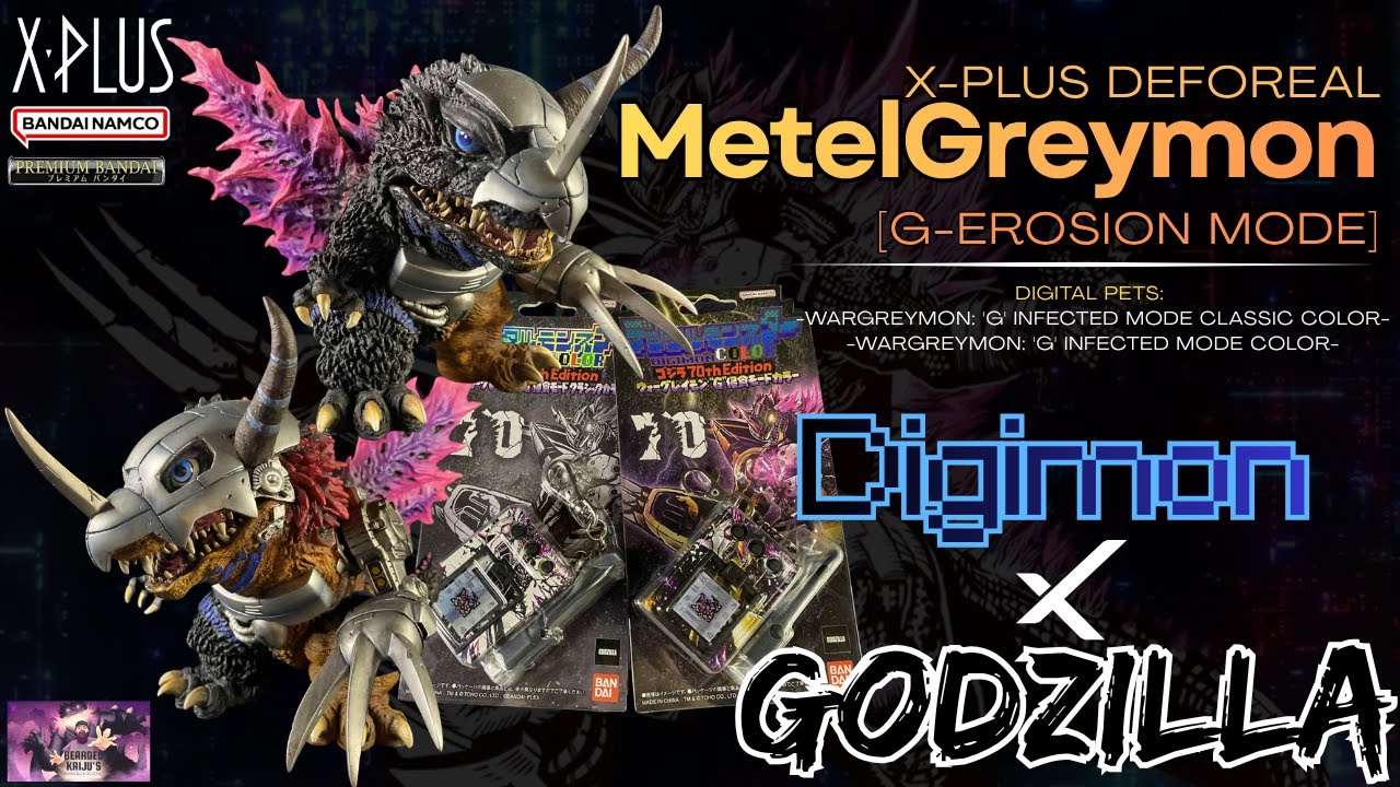 X-plus Deforeal MetalGreymon [Godzilla X Digimon Crossover] - YouTube