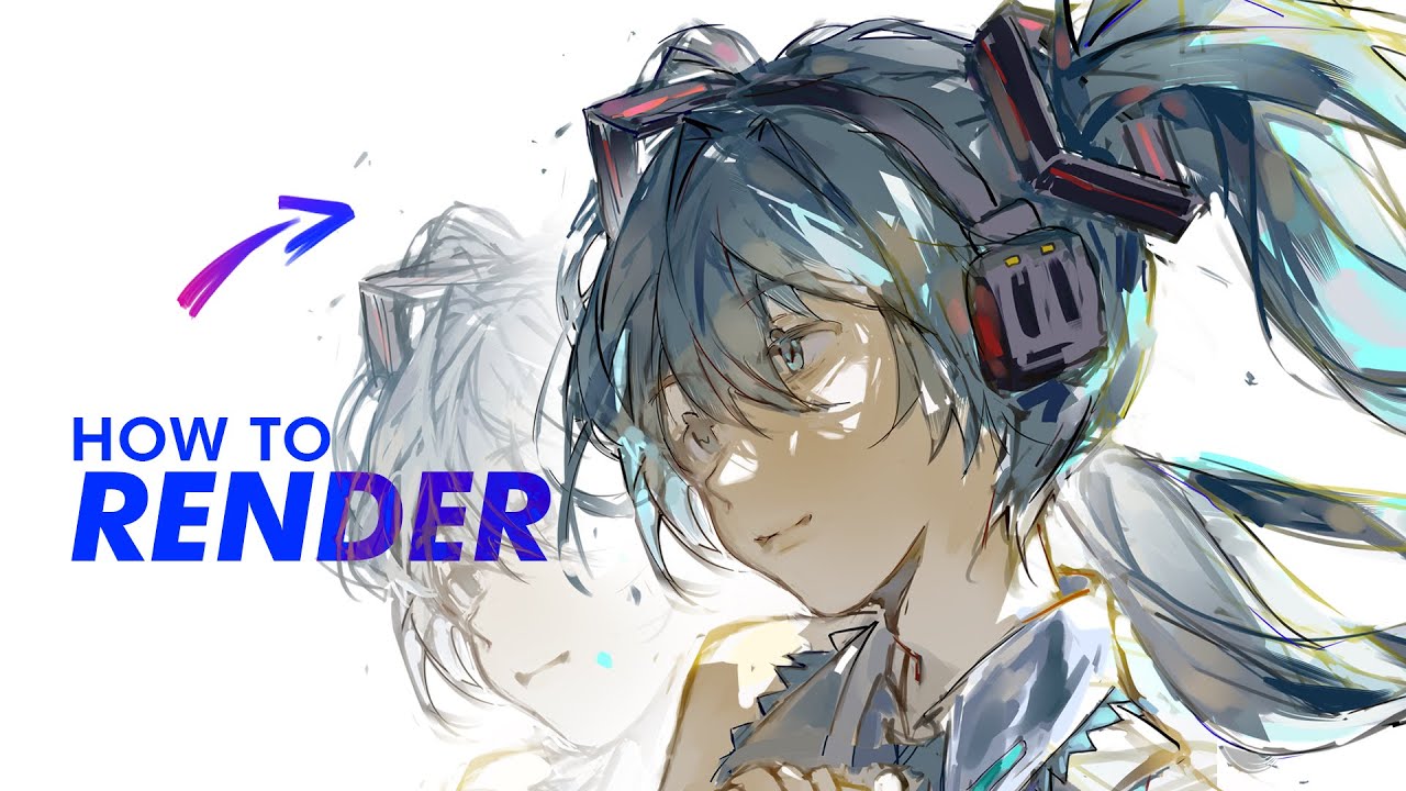 How to RENDER Digital Art // Just Ball | XPPen Artist Pro 16 (Gen