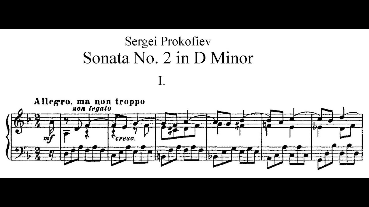 Prokofiev (Petrov) - Piano Sonata No. 2 + sheet music - YouTube