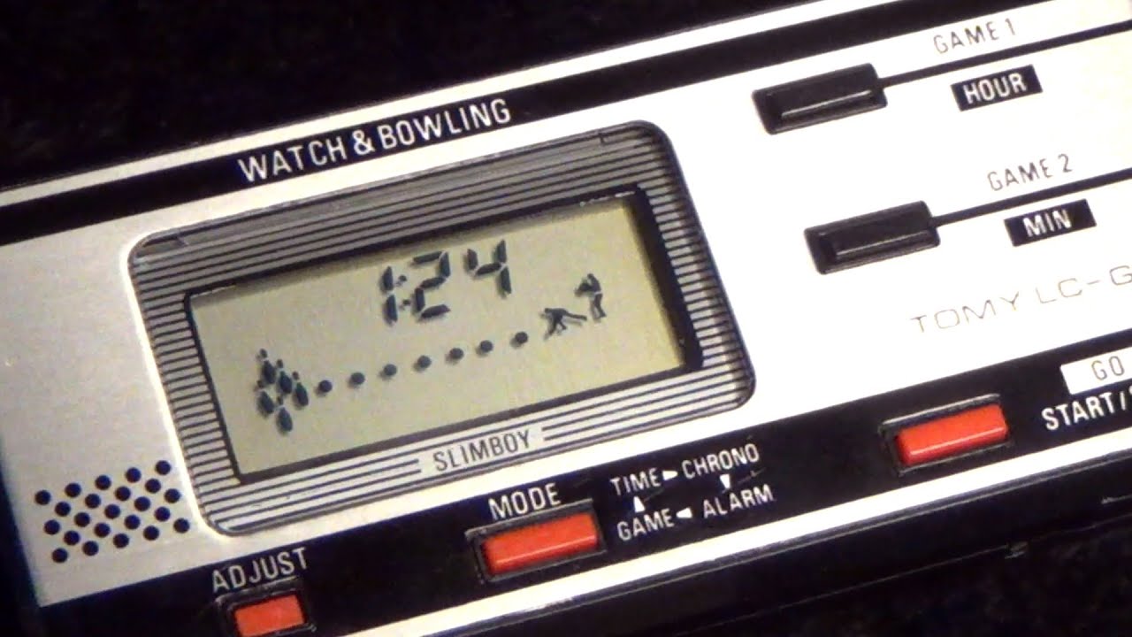 レトロ 電子ゲーム】トミー スリムボーイ ウォッチ＆ボウリング 腕時計