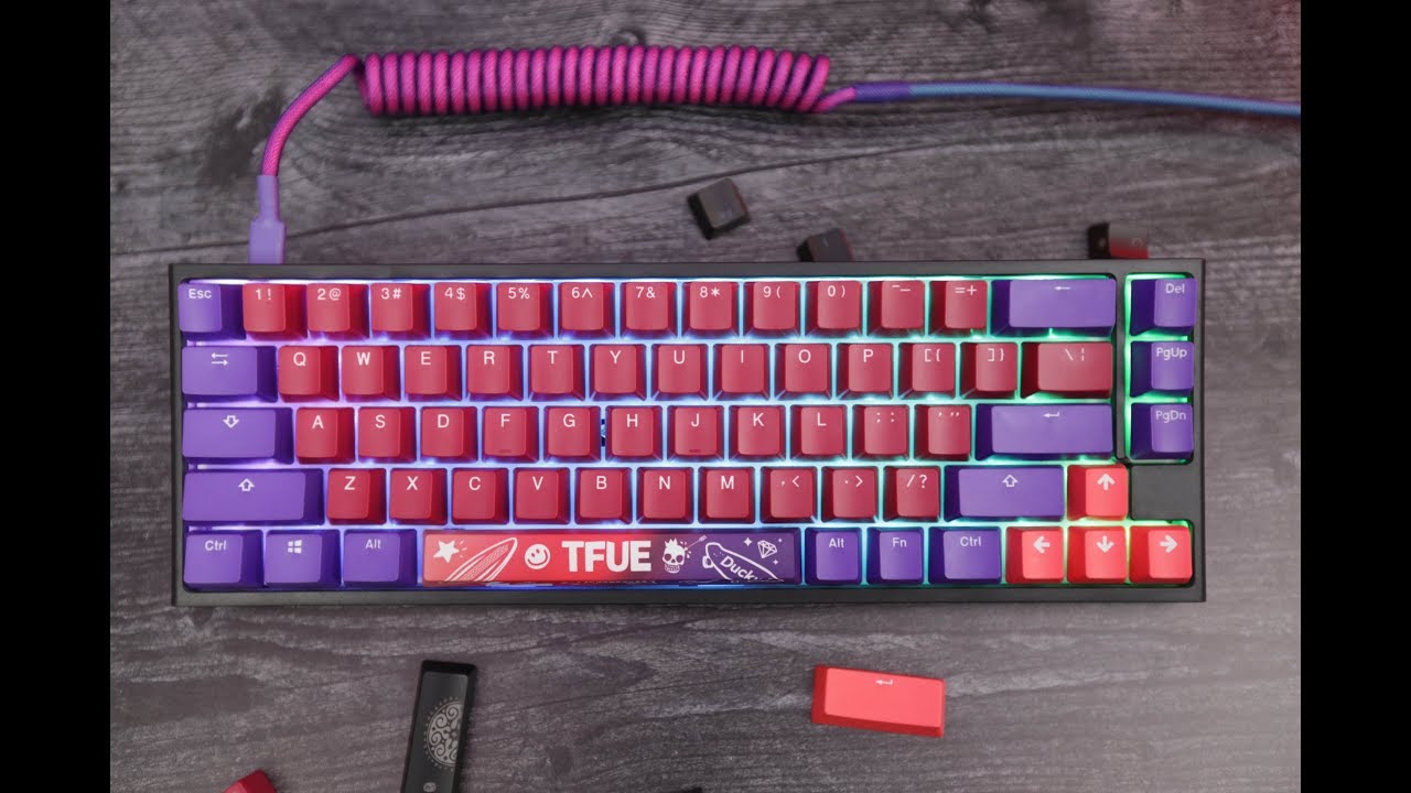 Tfue Ducky Keycap Set! BEAUTIFUL Colorway Made For The Ducky One 2
