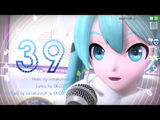 60fps Full] 39 (Thank you) - Hatsune Miku 初音ミク Project DIVA