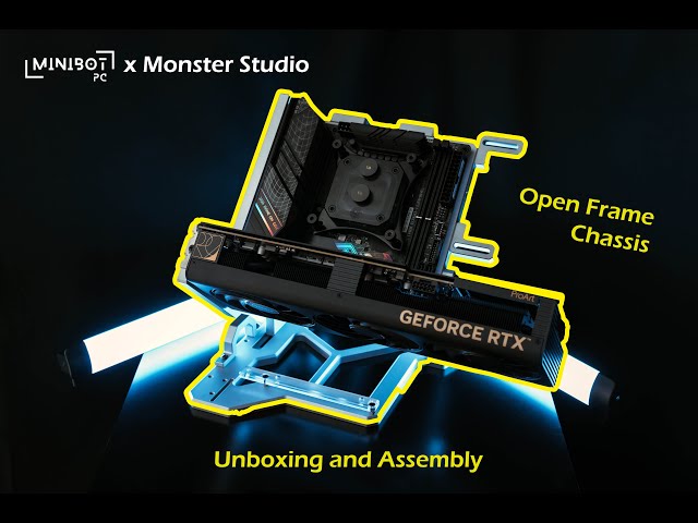 Monster studio A45 ITXオープンフレームPCケースセット Open Air ITX