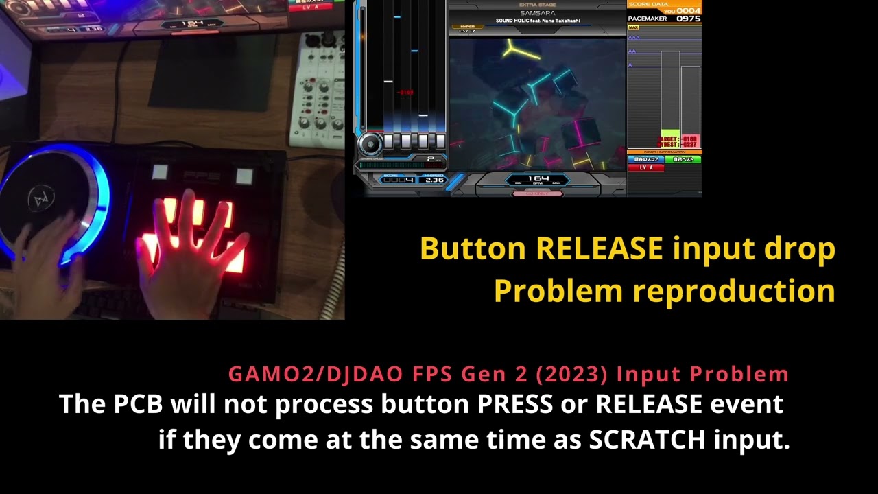 GAMO2 / DJDAO FPS EMP Gen2 (2023) 入力ドロップ：問題の再現 : r/bemani