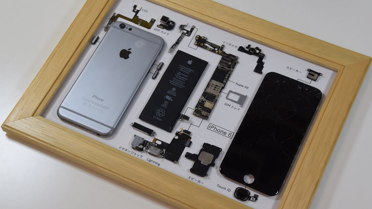 iPhone 6 teardown ＆ make a cool disassembled model!!〈Please turn