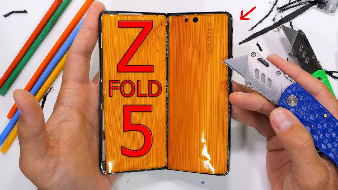 Samsung Z Fold 5 'Shock Dispersion Layer' FINALLY REVEALED! - YouTube