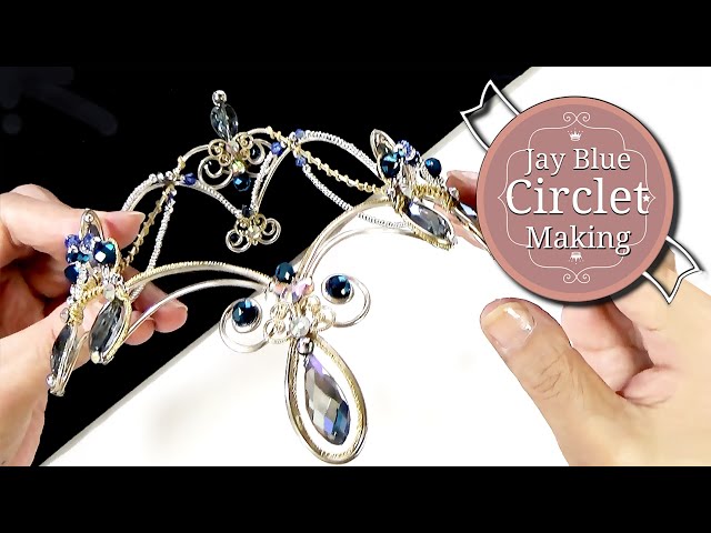 バレエティアラMaking動画 Jay Blue Circlet ブルーのサークルティアラ