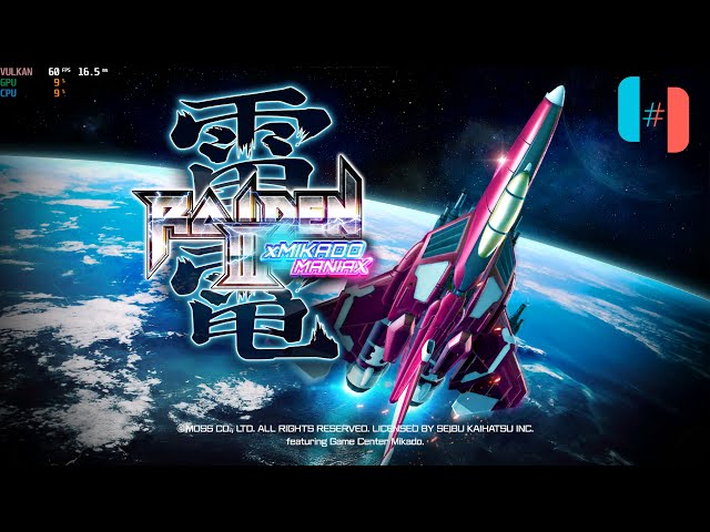 Raiden III x MIKADO MANIAX 4K 60FPS UHD Gameplay | Ryujinx 1.1643