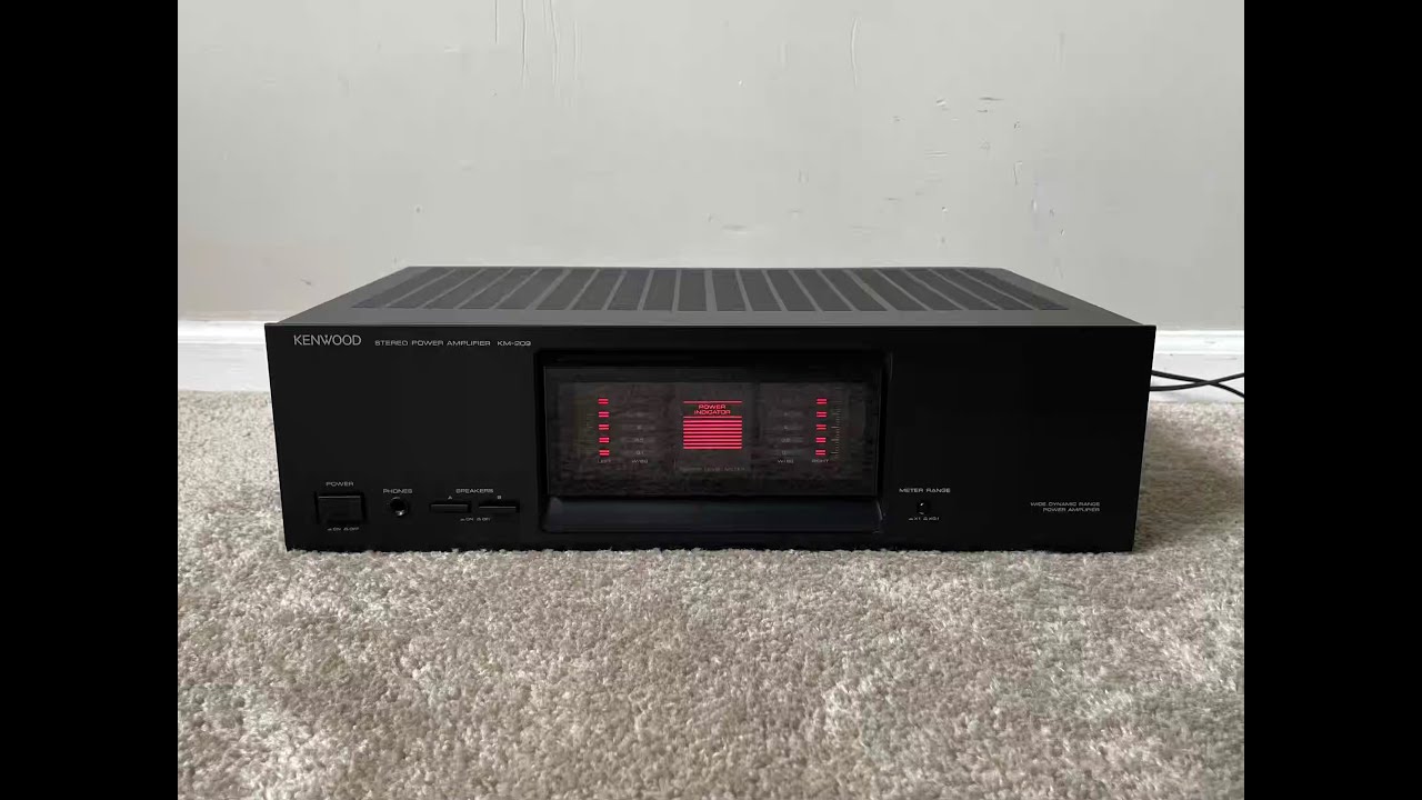 Kenwood KM-209 Home Stereo Power Amplifier - YouTube