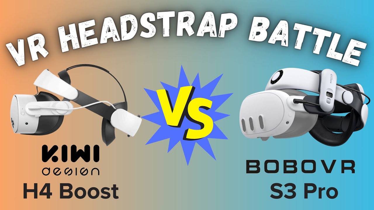 Kiwi Design H4 Boost VS Bobovr S3 Pro Head Straps for Meta Quest 3