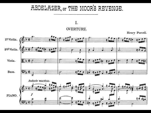 Henry Purcell - Abdelazer, Z.570 - YouTube