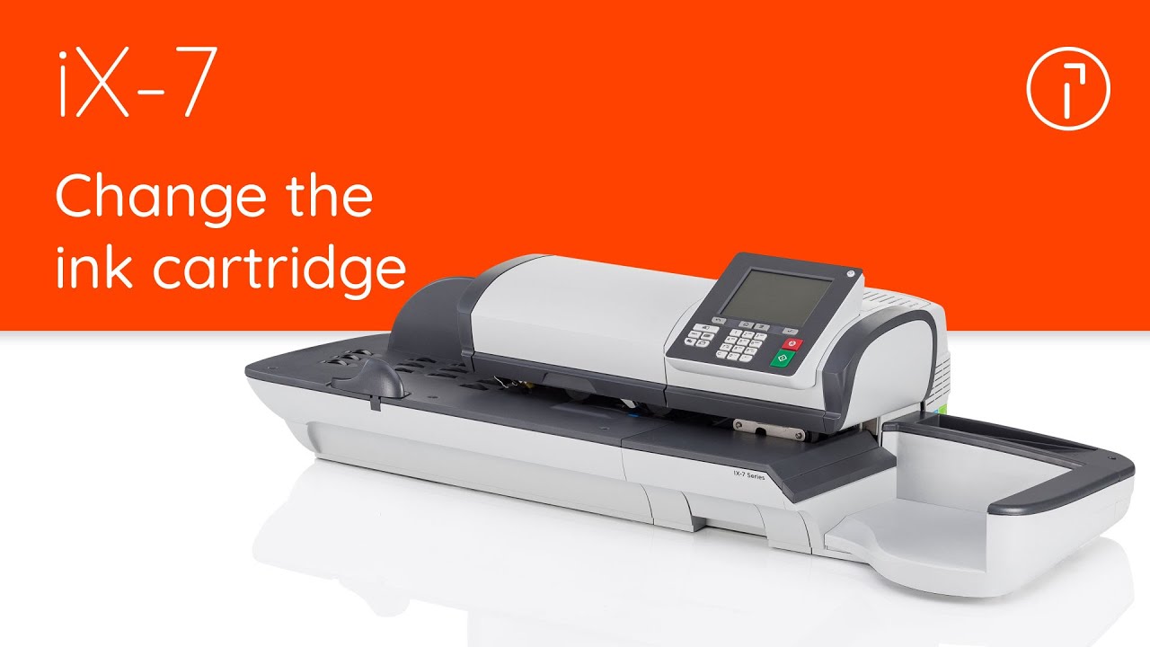 iX-7 Quadient mailing System – Ink cartridge replacement - YouTube
