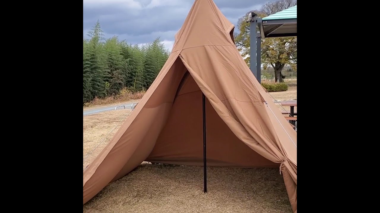 ソロキャンプ〗キャンパーズコレクションのコットンテントの設営と