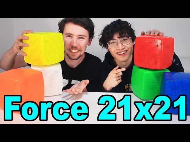 I made 21x21 FORCE CUBES (with SoupTimmy!) - YouTube