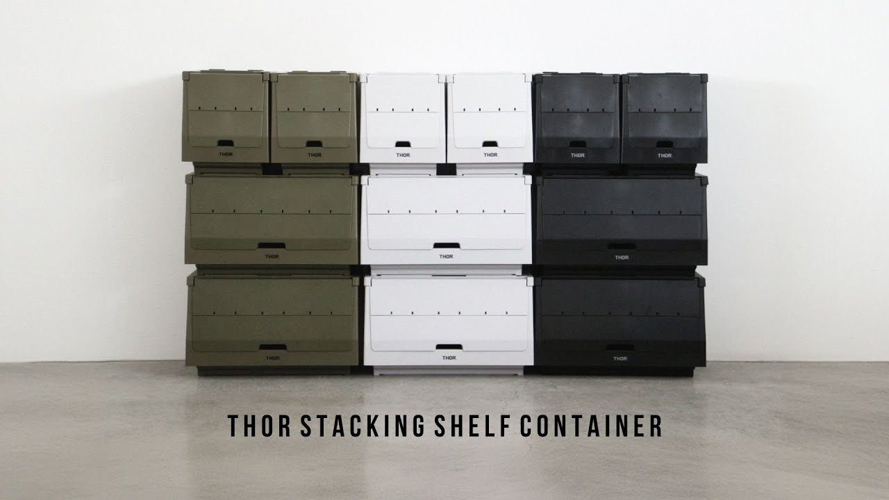 セット】THOR スタッキング シェルフコンテナー 