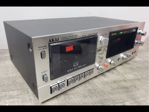 High End Akai GXC-735D 3-Head Cassette Deck Inside Look of