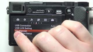 言語を変更 SONY Alpha A6000