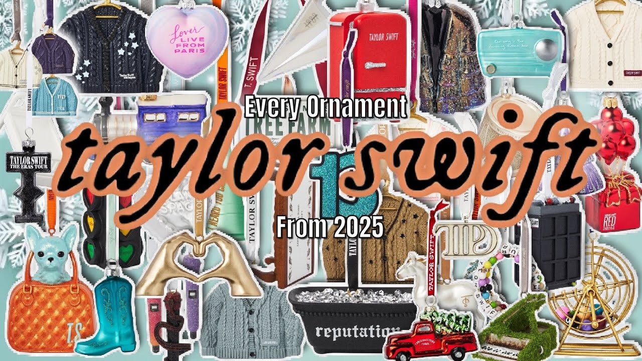 Every Taylor Swift Ornament From The 2025 Official Holiday Merch