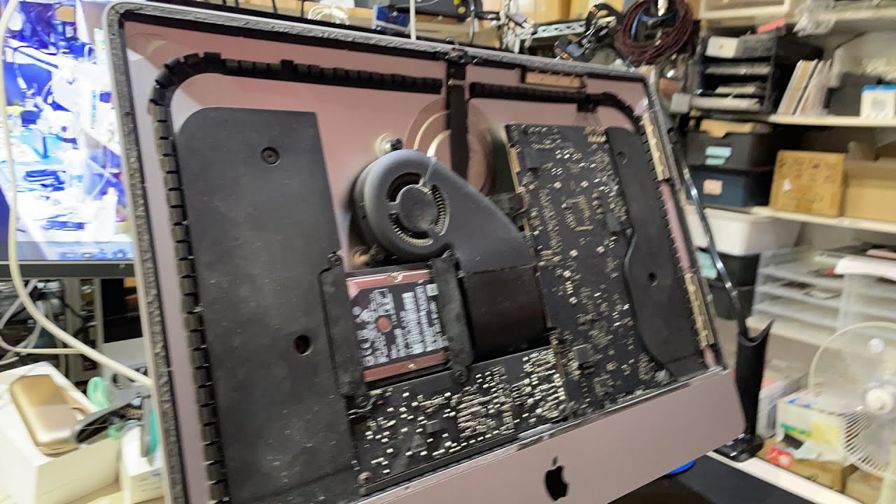 iMac 21.5 Late 2015 A1418 神爆SSD高速化修理 - YouTube