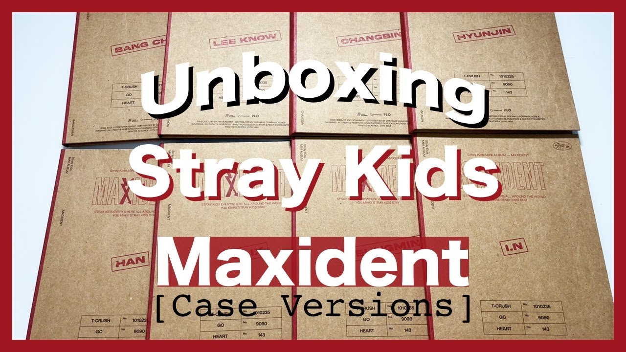 UNBOXING Stray Kids (스트레이 키즈) - Maxident (Case Versions