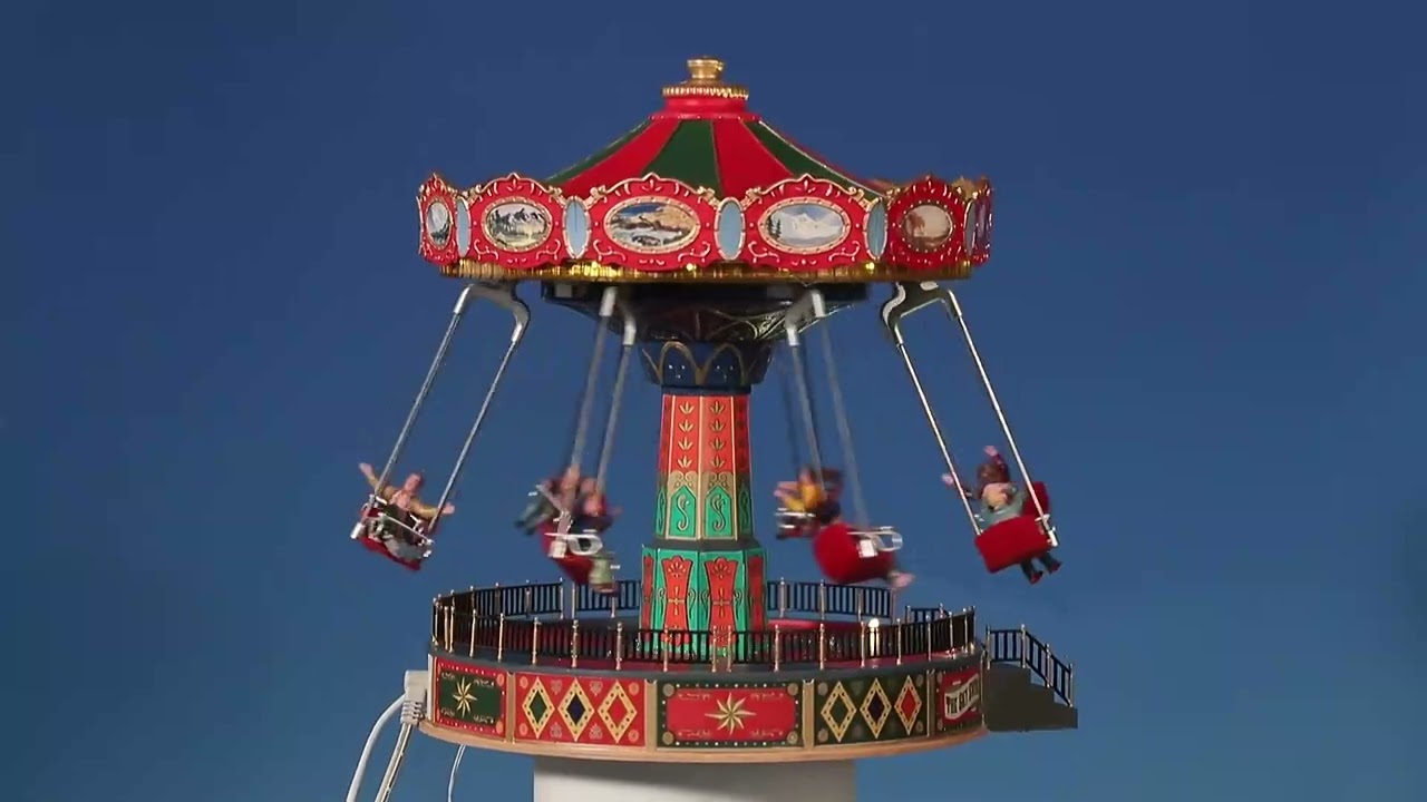 Lemax The Sky Swing Festive Décor - YouTube