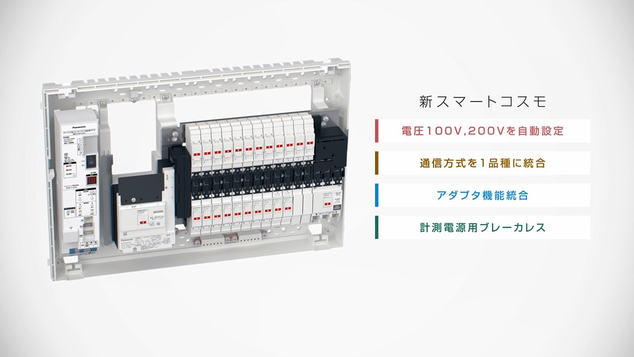 住宅分電盤 スマートコスモ［マルチ通信型］｜Panasonic - YouTube