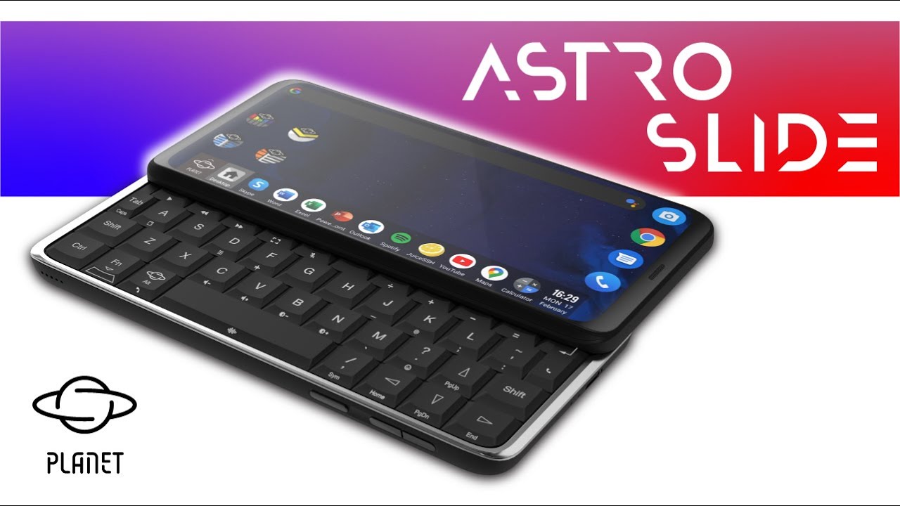 Astro Slide 5G Transformer Smartphone by Planet Computers - YouTube