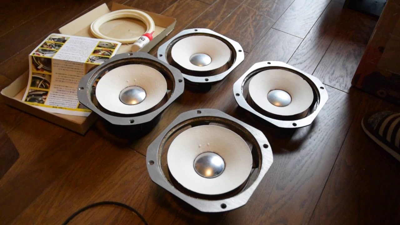 JBL LE8Tエッジ交換 - YouTube