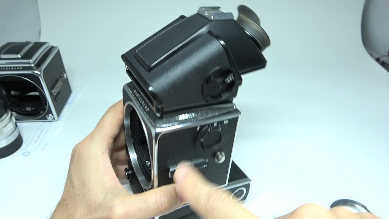 Hasselblad 553ELX with PME3 Prism Finder - YouTube