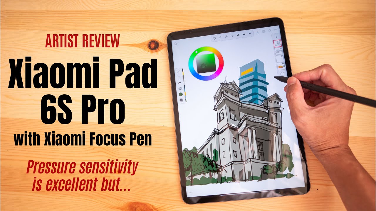 Artist review: Xiaomi Pad 6S Pro with Xiaomi Focus Pen - YouTube